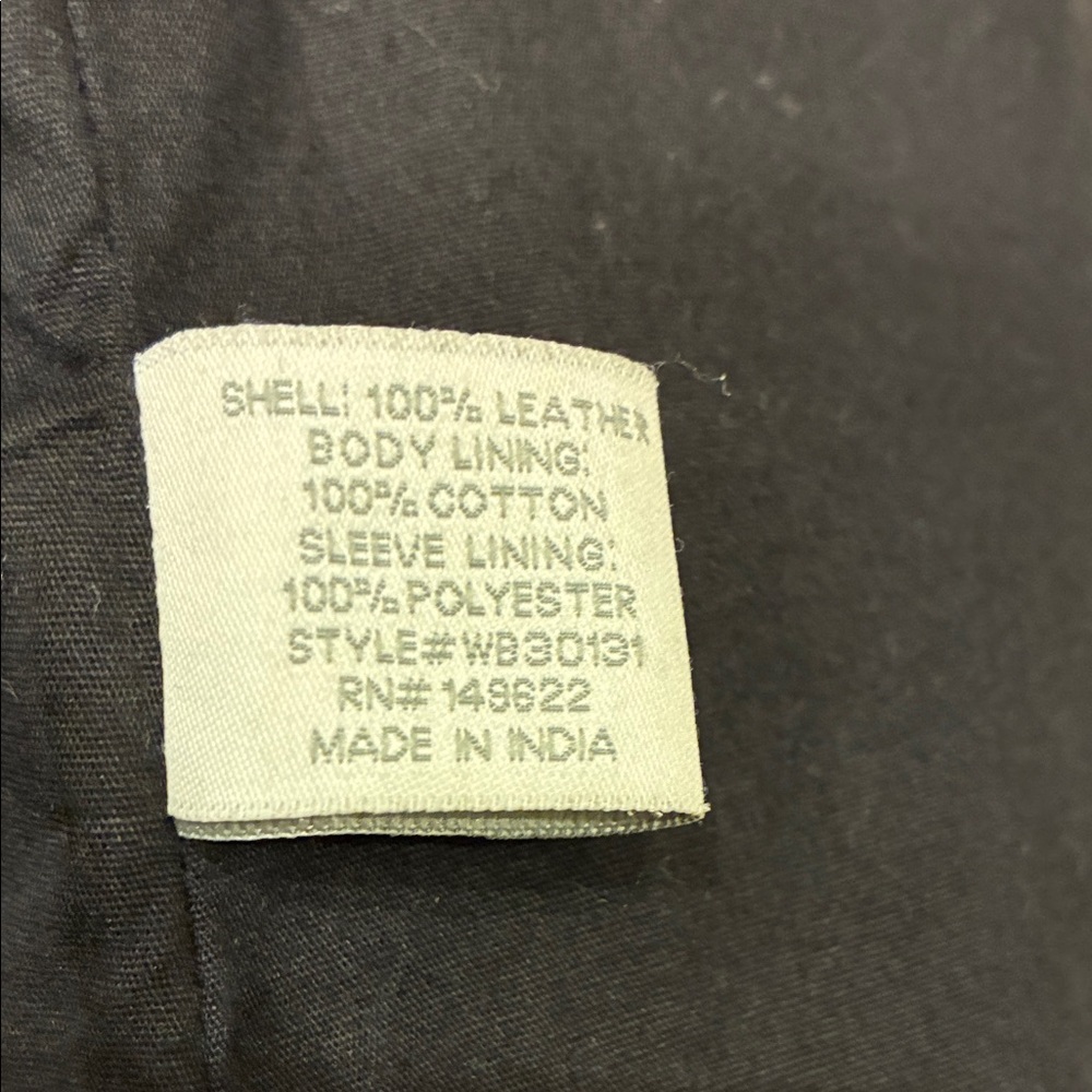 Walter Baker Black Lace-Up Moto Leather Jacket - Picture 5 of 5